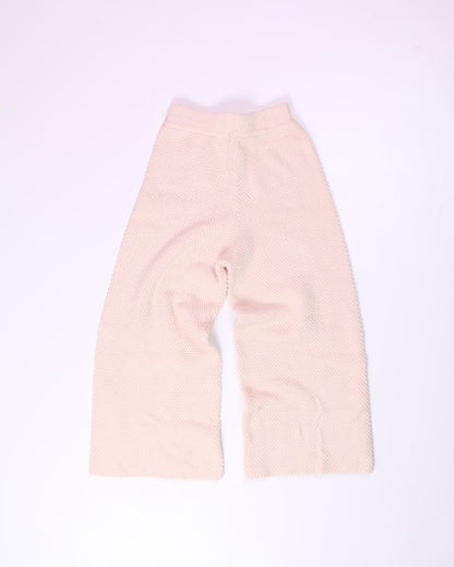 Cream Sincerely Jules Wide Leg Knit Pants, XS