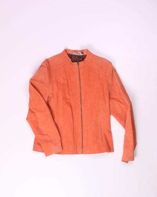 Orange Ruff Hewn Suede Jacket, M