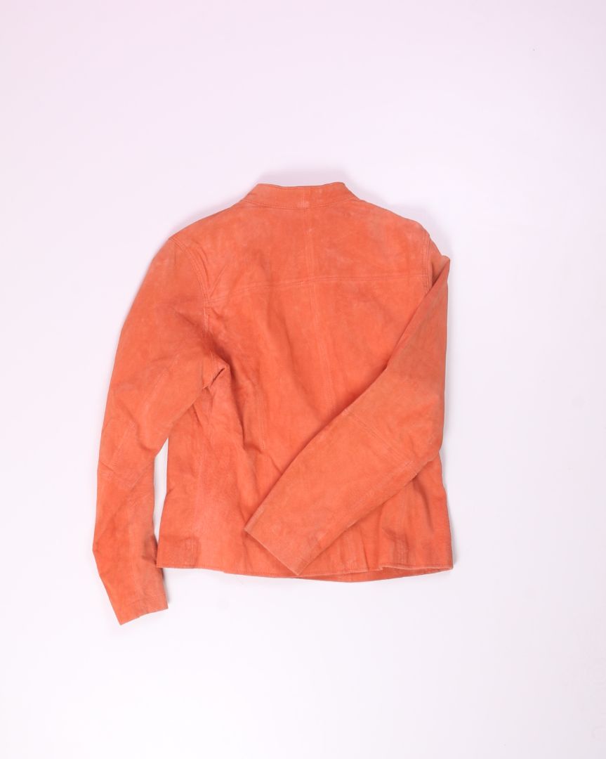 Orange Ruff Hewn Suede Jacket, M