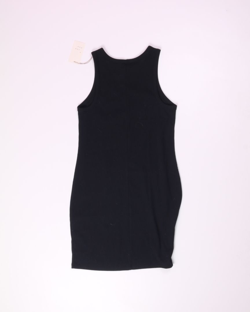 Black A New Day Ribbed Dress, M