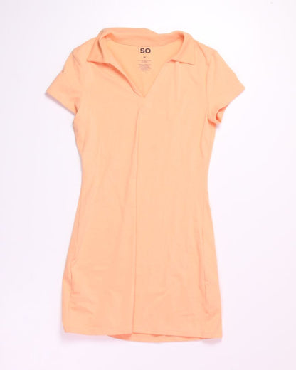 Orange SO Polo Dress, M