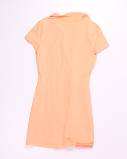 Orange SO Polo Dress, M