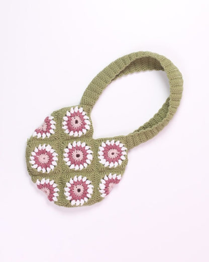 Green Crochet Handbag