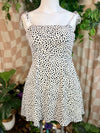 B&W Polka Dot Lola Grace Cami Dress, L