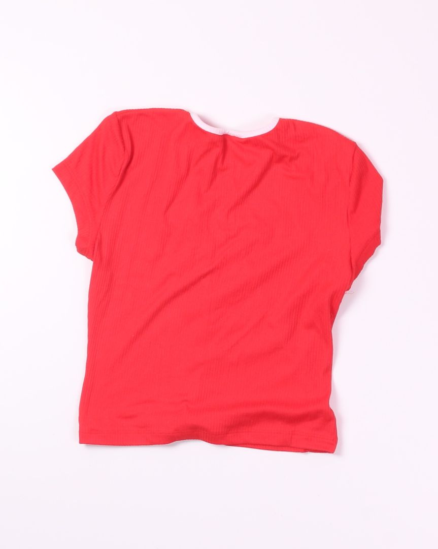 Red Rue21 Cutout Tee, M