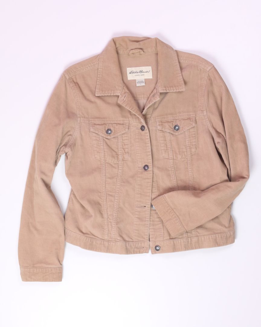 Tan Eddie Bauer Corduroy Jacket, L