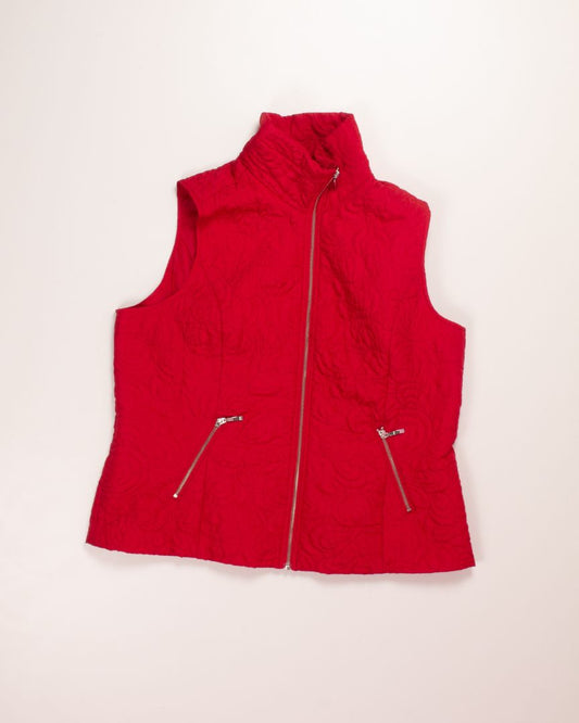 Red Christopher & Banks Vest, XL