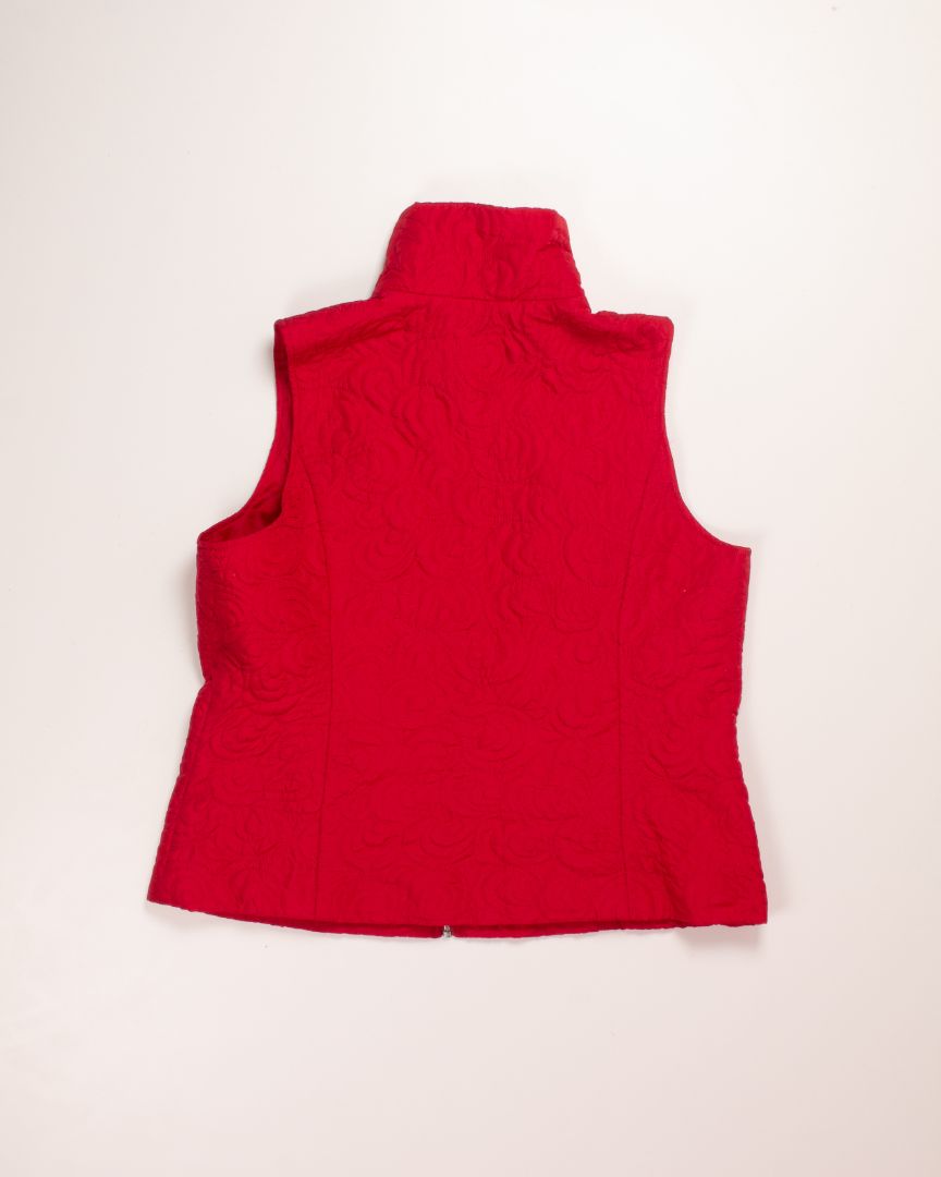 Red Christopher & Banks Vest, XL
