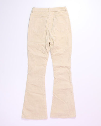 Tan Shein Flare Pants, S