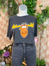 Vintage Cropped Graphic Tee, L
