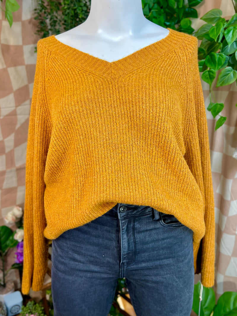 Orange American Eagle Casual Sweater, M