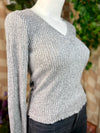 NWT Gray American Eagle Casual Long Sleeve, L