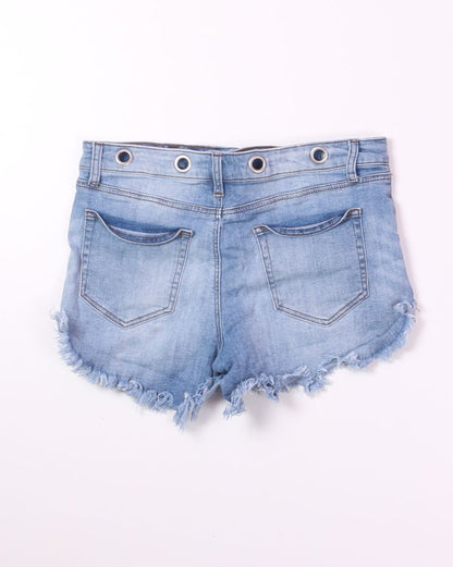 Lightwash Altar'd State Cutoff Denim Shorts, 8