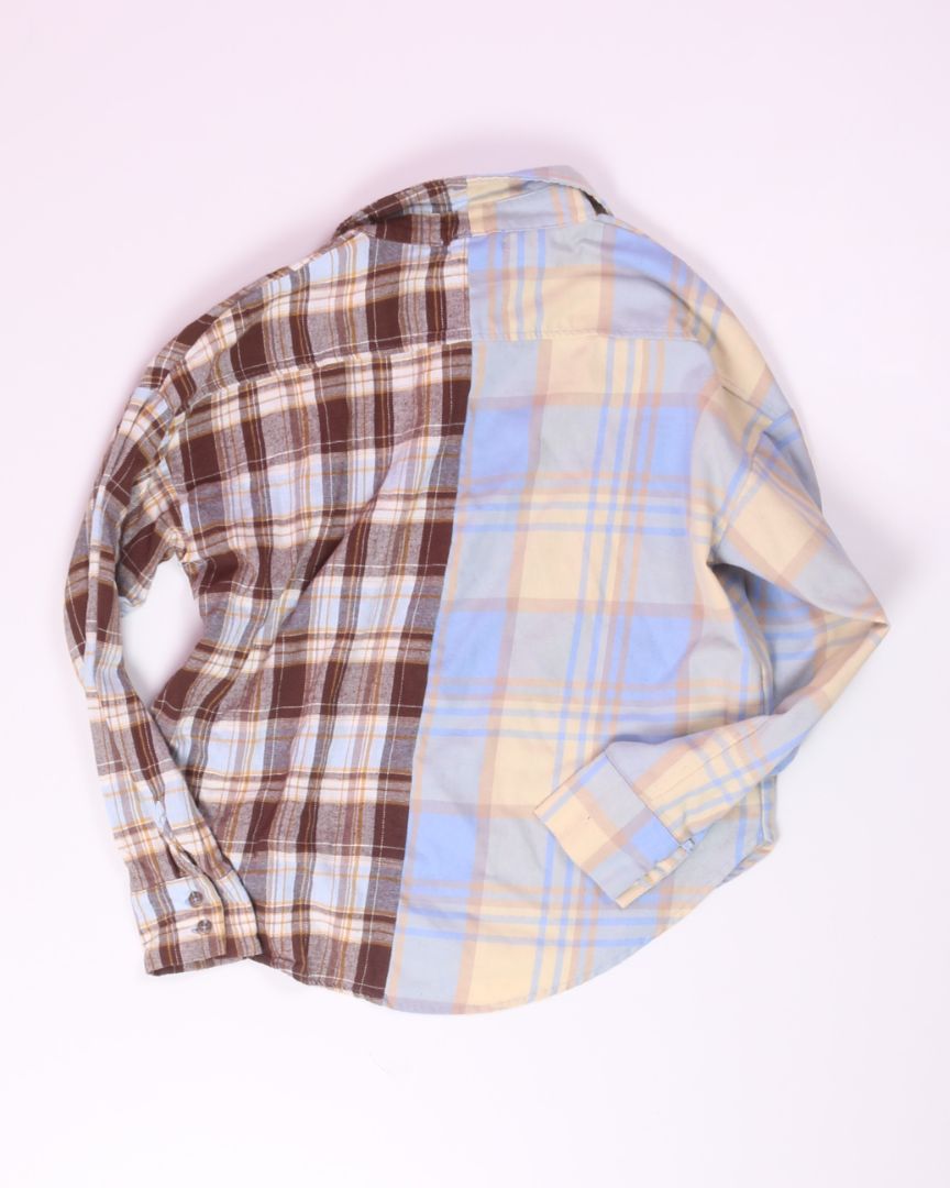 Blue/Brown Altar'd State Flannel, S