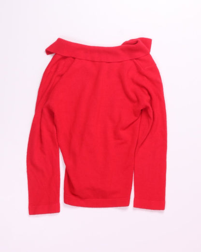 Red espirit Collared Sweater, M