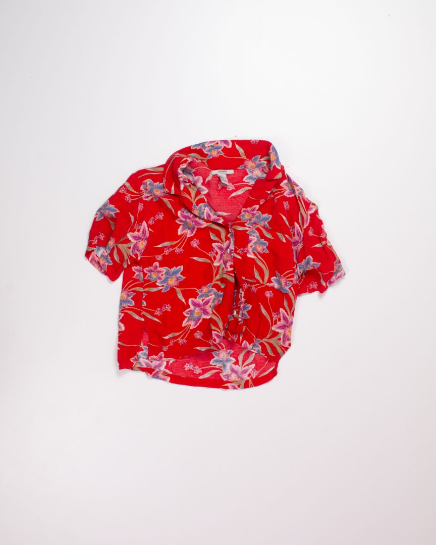 Red Forever 21 Button Down, S