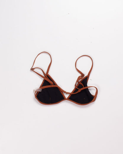 Brown Zaful Swim Top, M