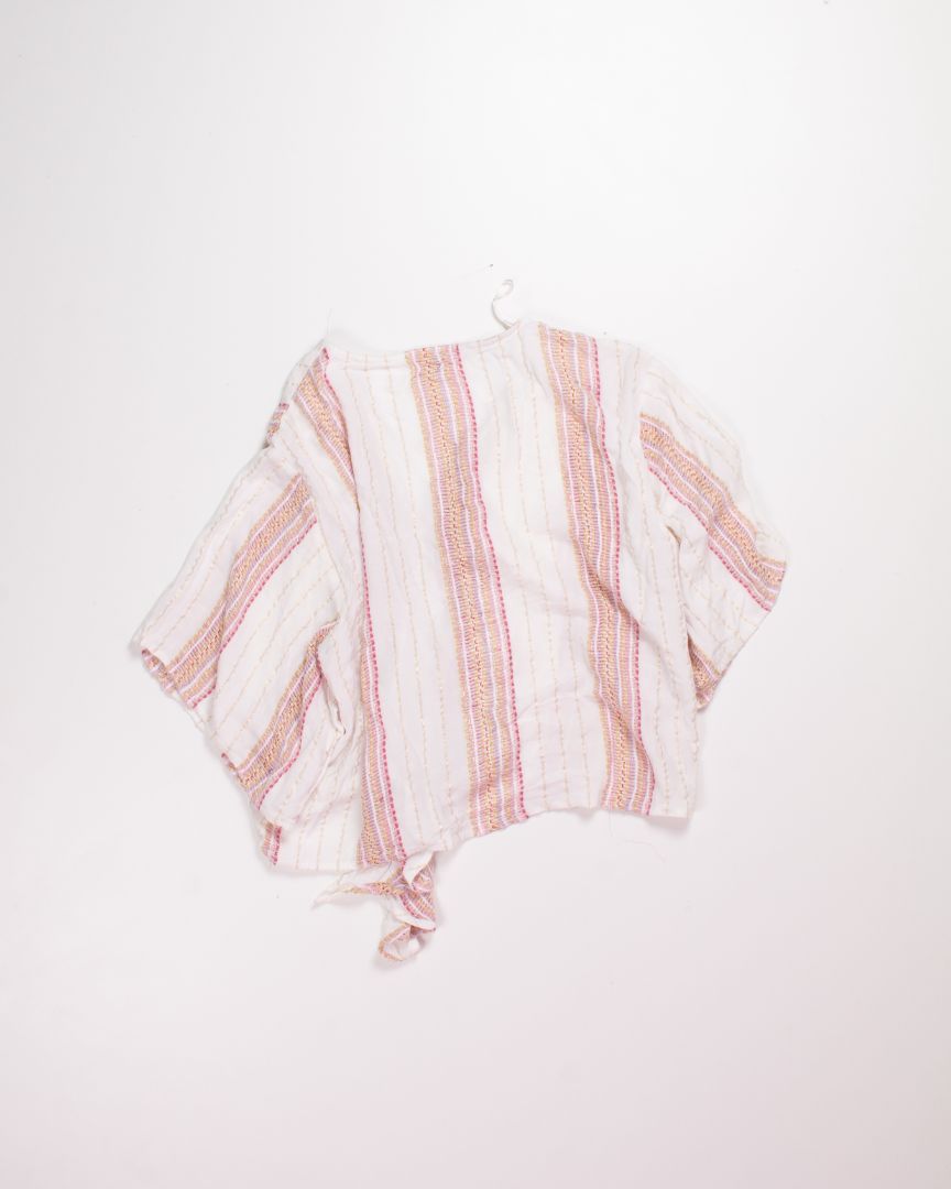 White LoveStitch Blouse, L