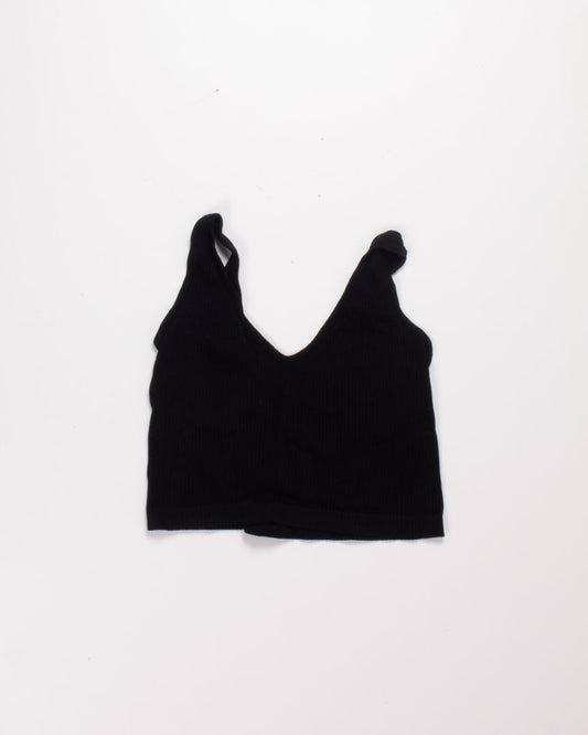 Black  Crop Tank, L