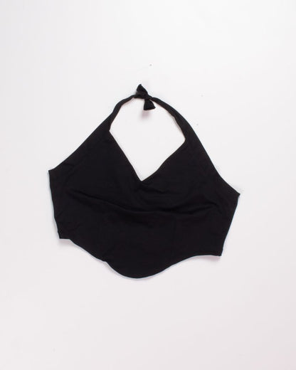 Black Reoria Halter Tank, XL