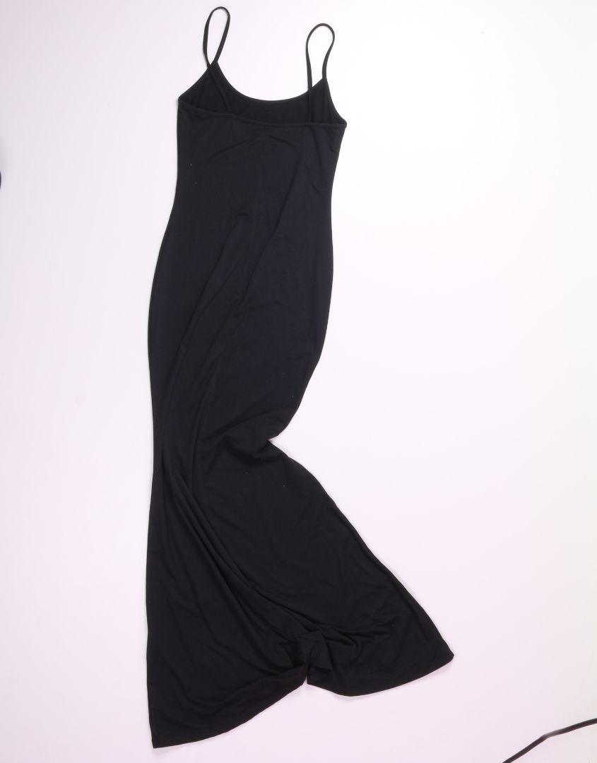 Black Shein Bodycon Maxi Dress, S