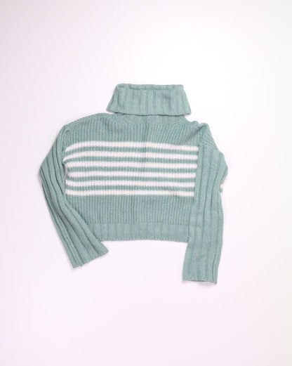 Green SO Cowlneck Sweater, XS