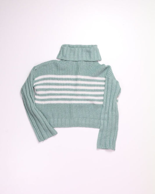 Green SO Cowlneck Sweater, XS