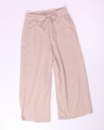 Tan Time and Tru Wide Leg Sweatpants, XS