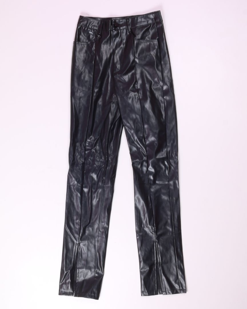 Black Shein Pleather Pants, XS