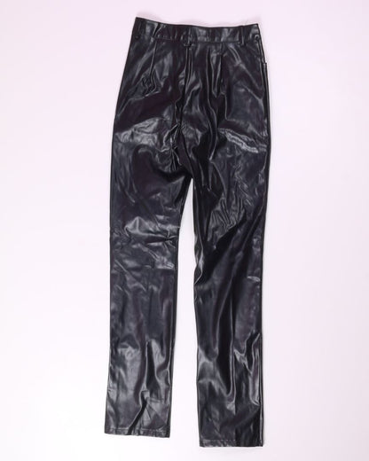 Black Shein Pleather Pants, XS