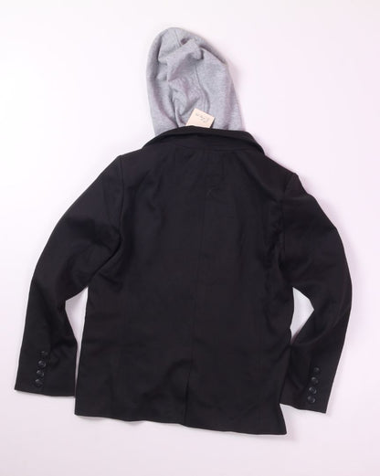 Black Elan Blazer Hoodie, S