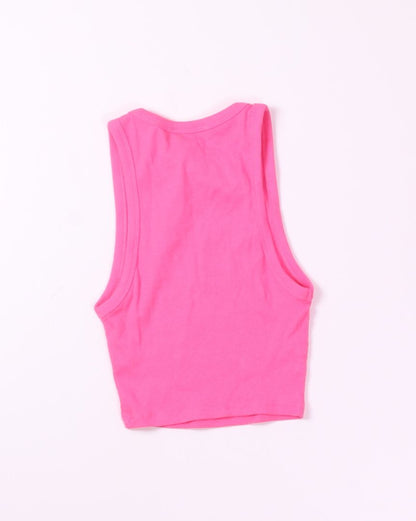 Pink Zara Cropped Tank, S