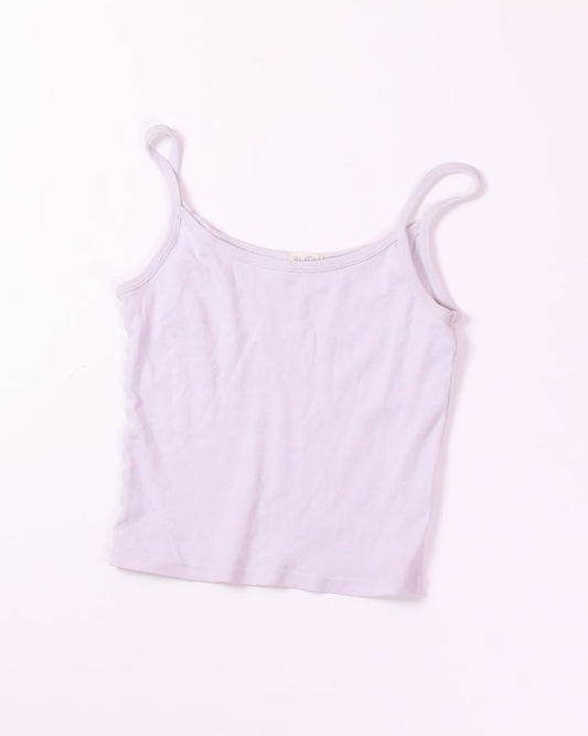 Purple John Galt Cropped Cami, S