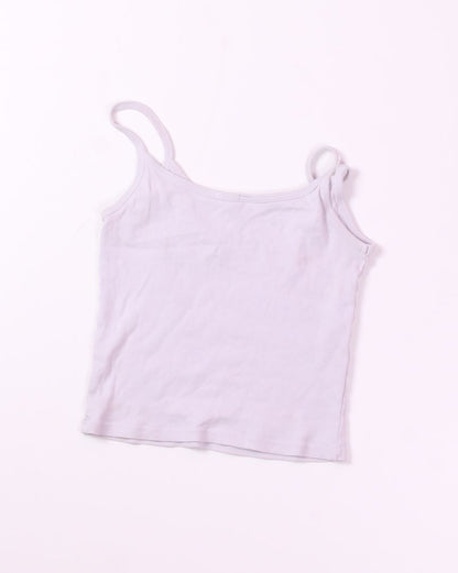 Purple John Galt Cropped Cami, S