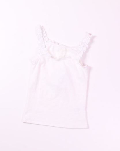 White Sadie & Sage Lace Tank, XS