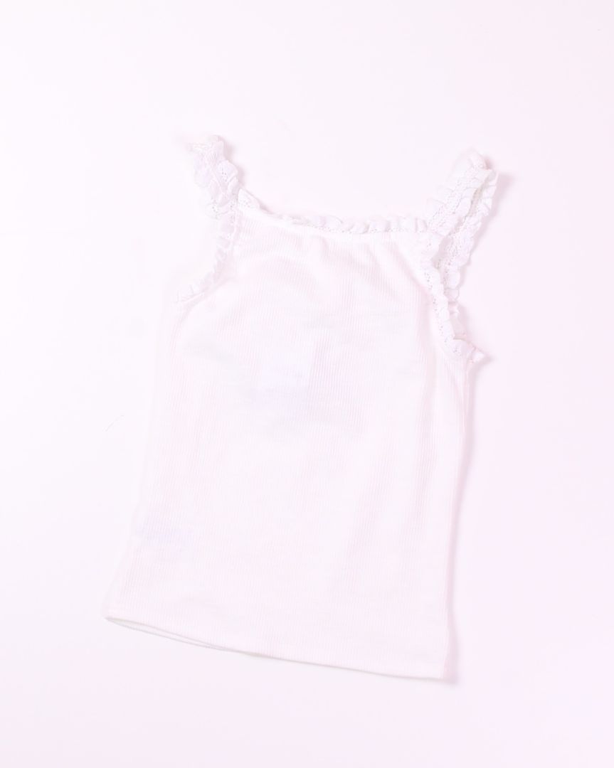 White Sadie & Sage Lace Tank, XS