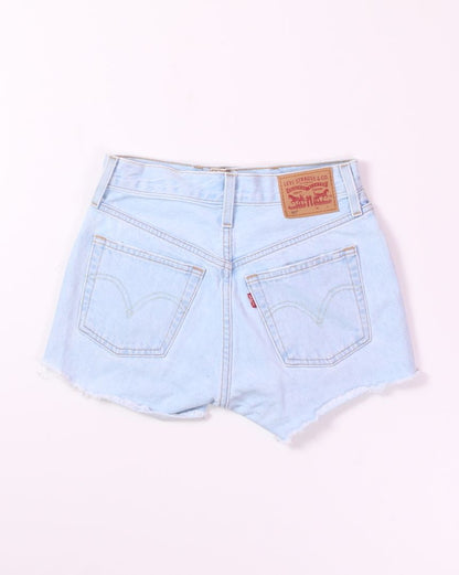 Lightwash Levi's Cutoff 501 Denim Shorts, 23