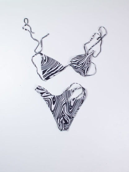 B&W Bikini Swim Set, M