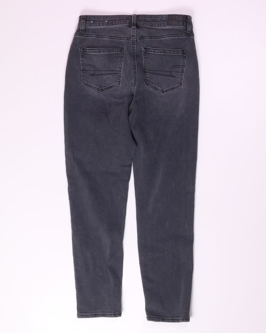 Black American Eagle Mom Jeans, 4