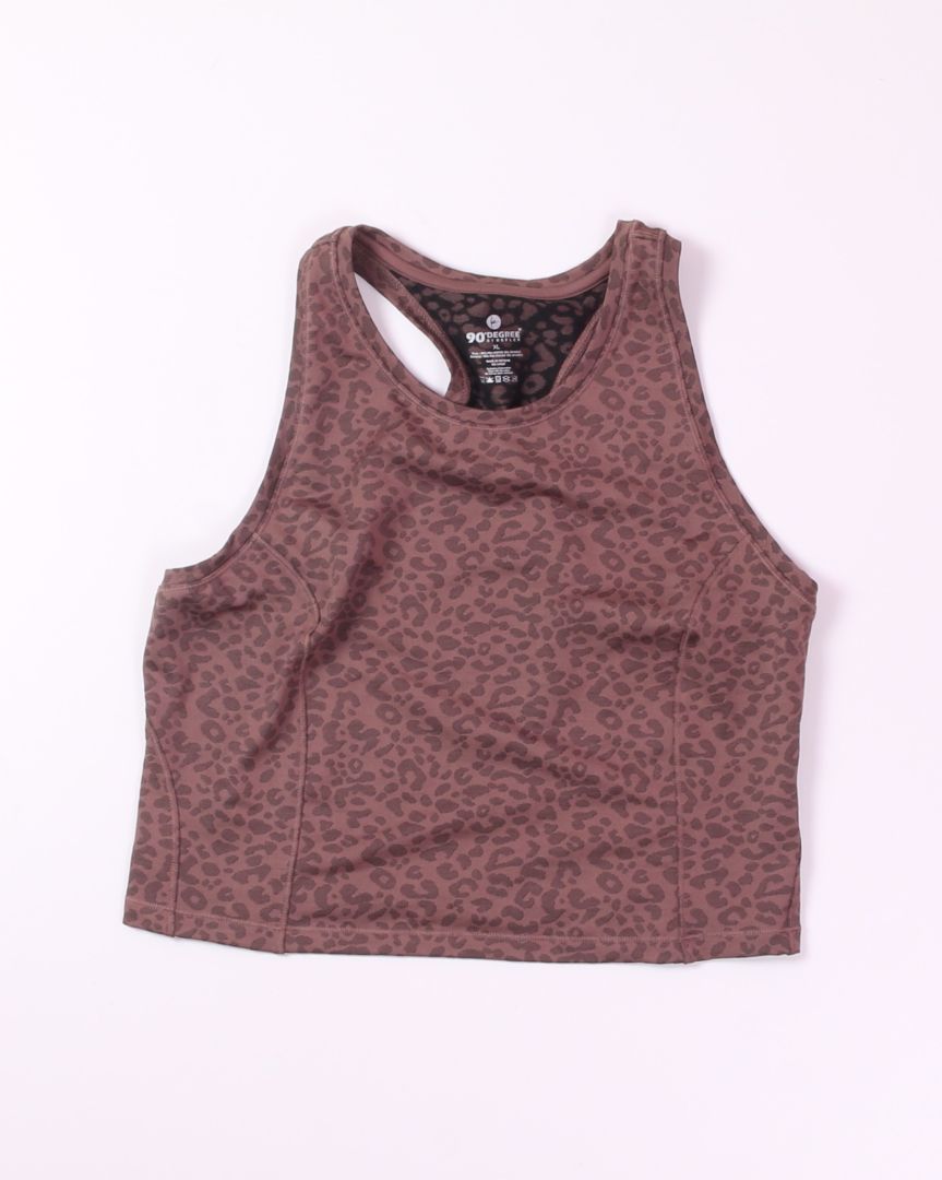 Brown 90 Degree Sports Tank, XL