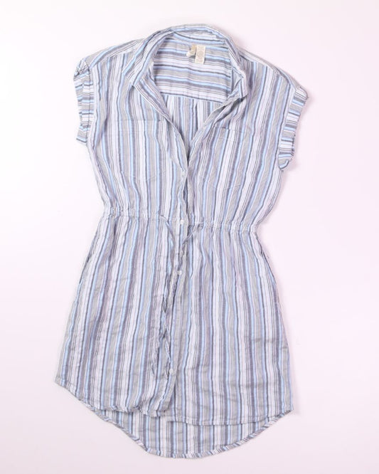 Blue Japna Buttoned Dress, L