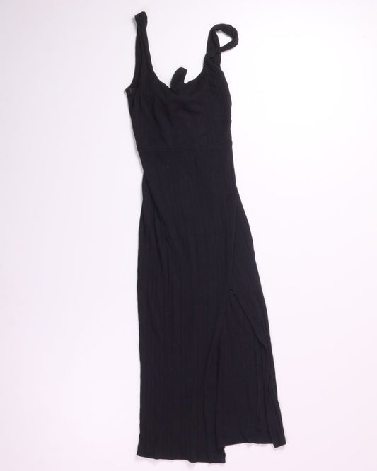 Black L Space Bodycon Midi Dress, XS