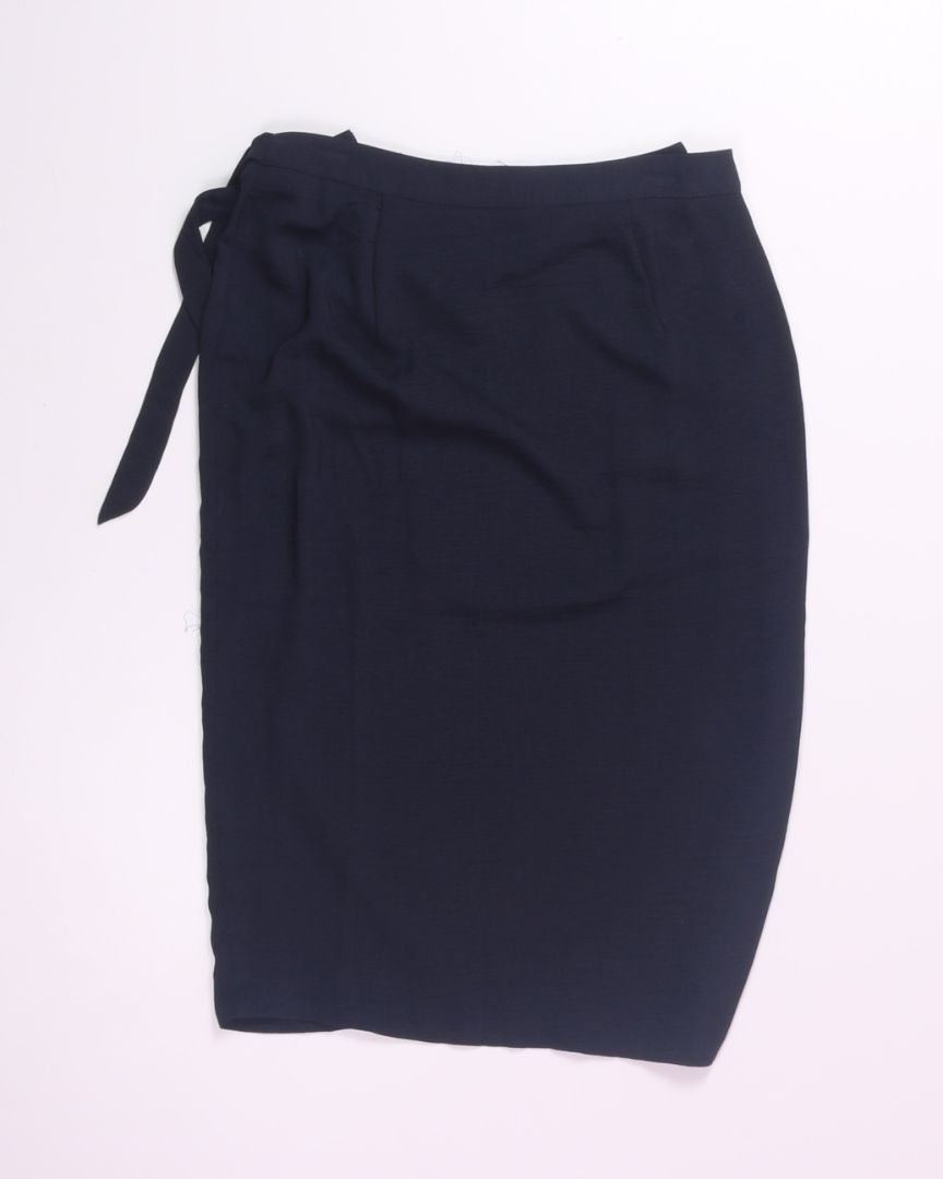 Black Maurices Wrap Skirt, M