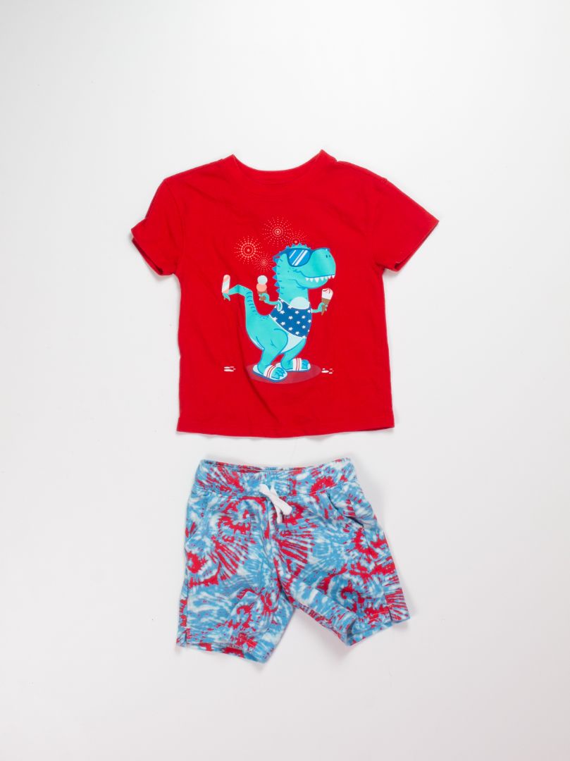 Red/Blue Cat & Jack Set, 4T