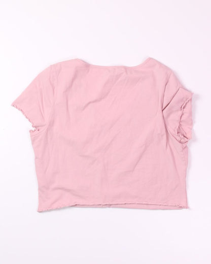 Pink Shein Ribbed Tee, 4X