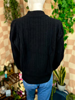 Black Pappagallo Mockneck Sweater, M