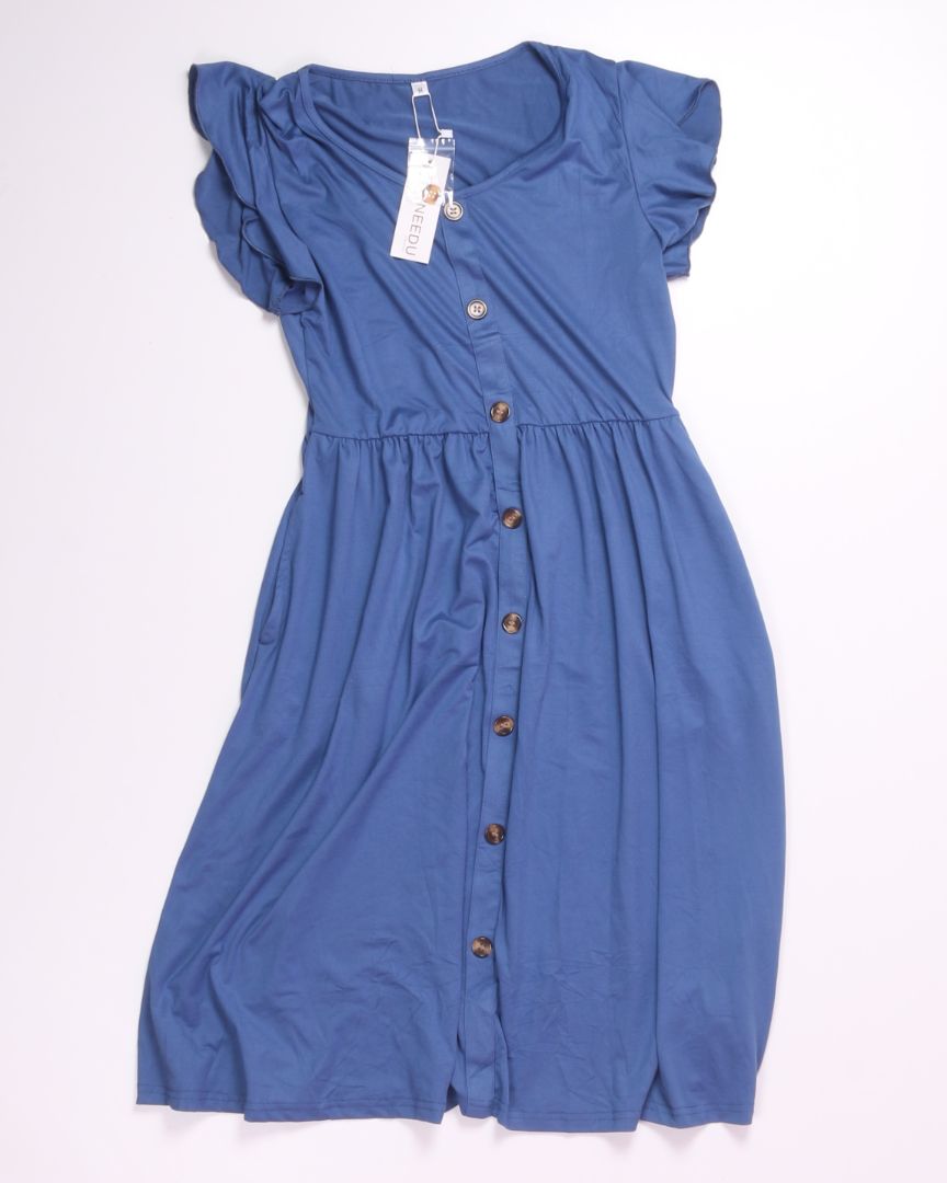 Blue Wneedu Midi Dress, M