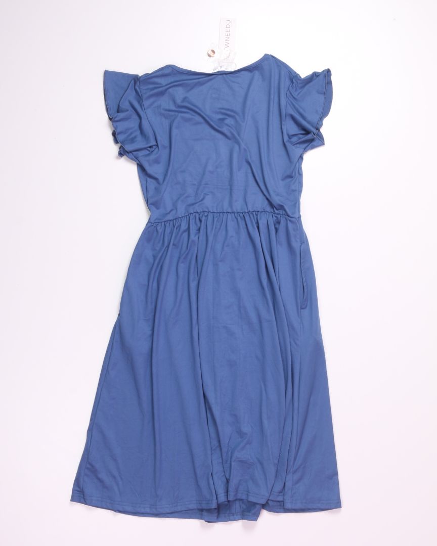 Blue Wneedu Midi Dress, M