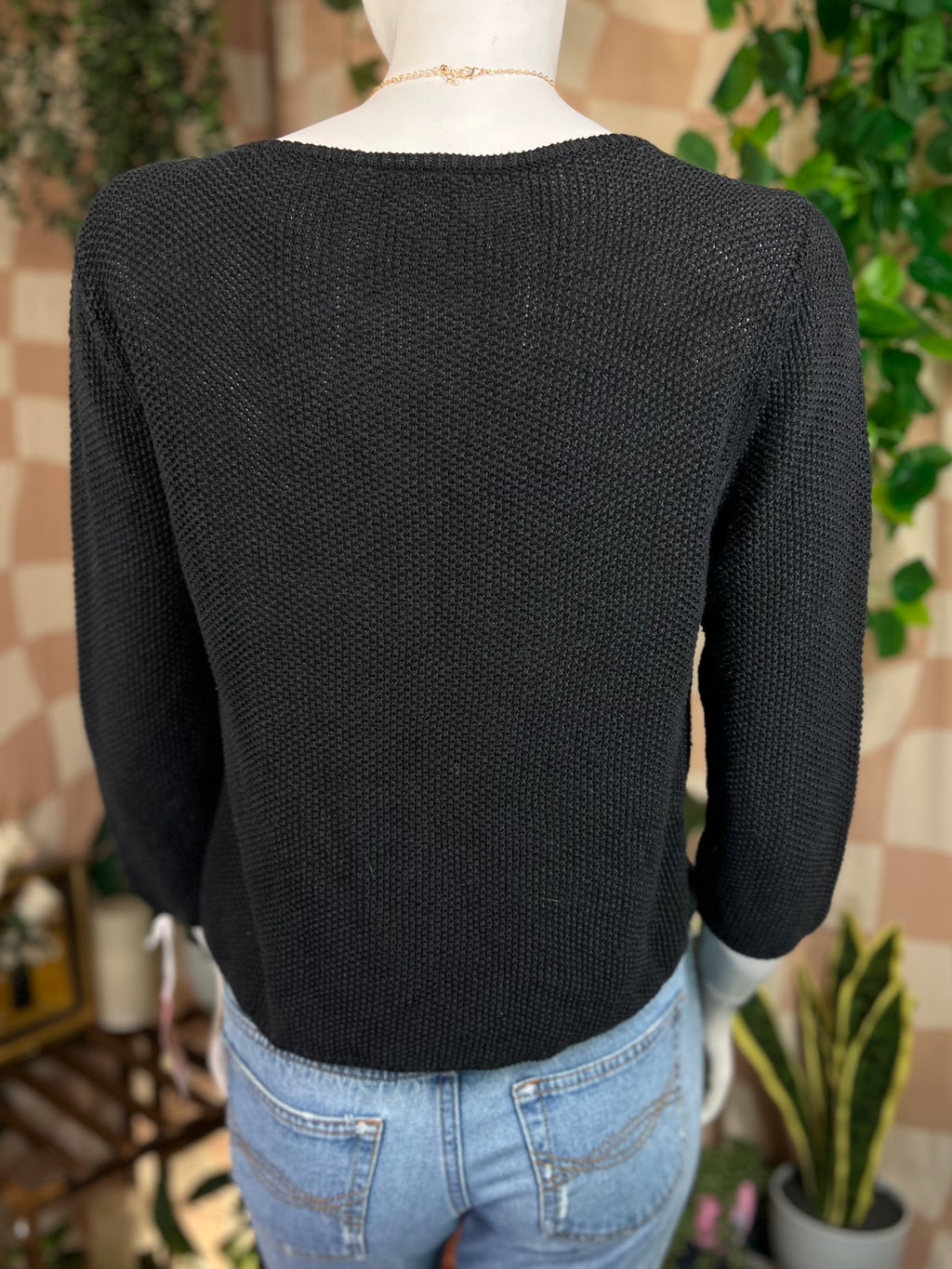 Black Talbots Knit Sweater, S