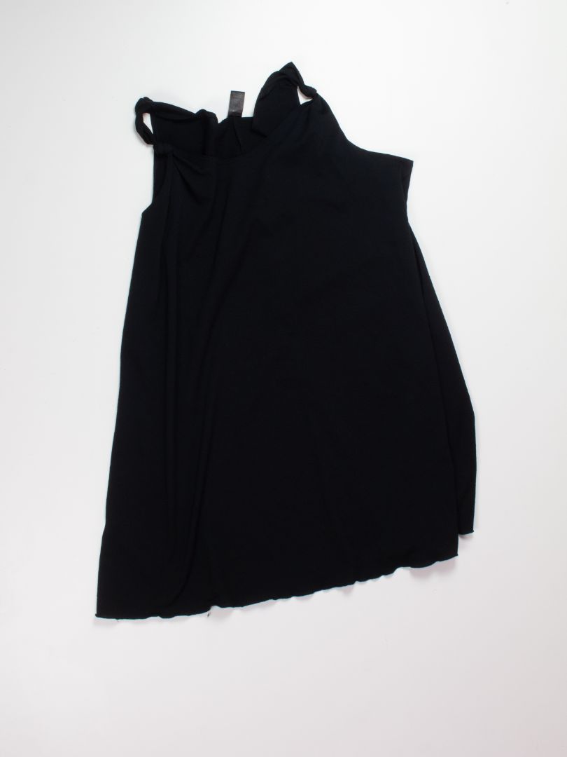 Black Apostrophe Mini Dress, 2X